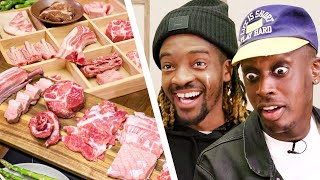 British Rappers try the ULTIMATE Korean Pork BBQ FEAST!!