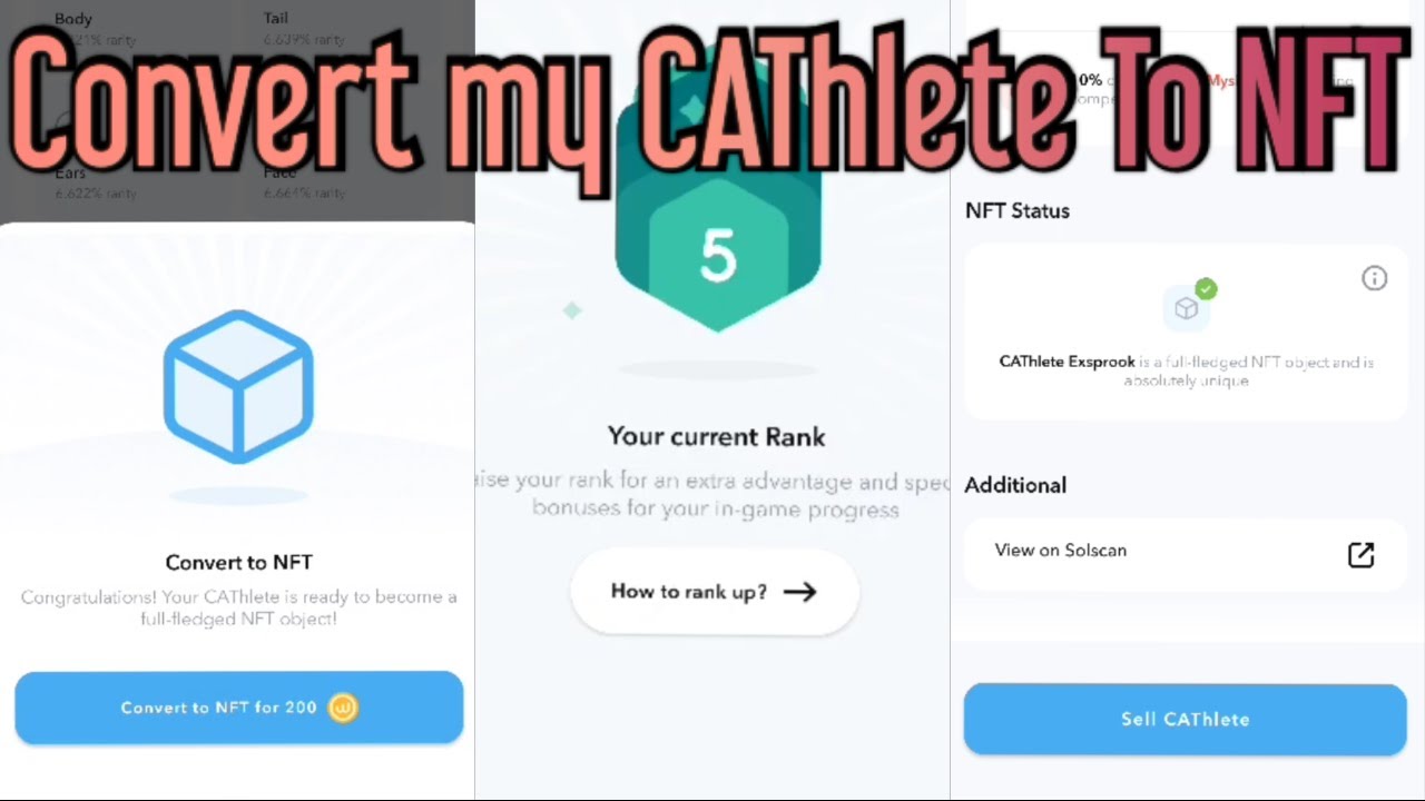 WALKEN | Ep 5 : Convert Cathlete to NFT | Level 6 LEAGUE 5