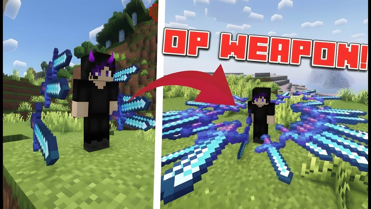 Minecraft But I Have an OP Sword That Protects Me