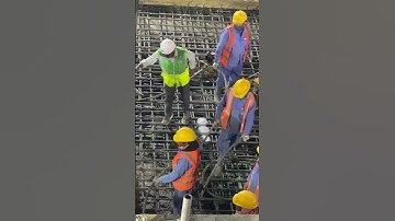 Vibration Of Slab Concrete.#shortvideo #construction