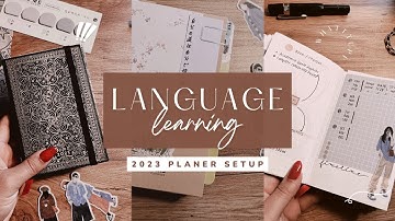 2023 Language Journal Set Up | How I plan to study 5 languages in 2023