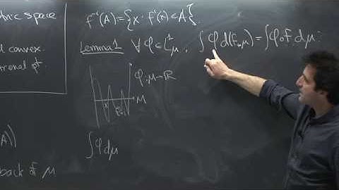 Ergodic Theory - Stefano Luzzatto - Lecture 04