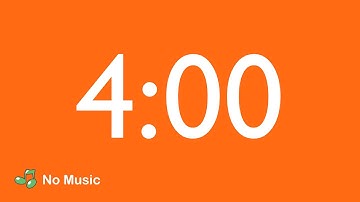 4 Minutes Timer - Eye Comfort Color - No Music