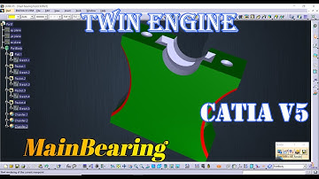 Twin Engine Design  In Catia | Main Bearing | Advanced Assembly | CATIA TUTORIALS