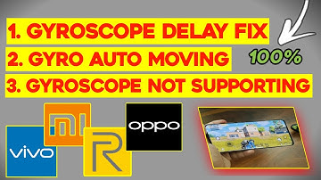 HOW TO Fix BGMI/PUBGM GYROSCOPE PROBLEM | Gyroscope delay Problem Fix | Gyroscope auto moving Fix