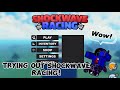 Trying out SHOCKWAVE RACING on Roblox!