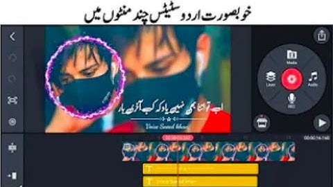 How To Make Beautiful Urdu Shayari Status In Kinemaster | Kinemaster Video Editing