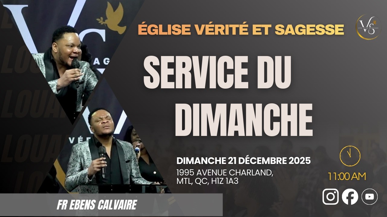 Service du 21 décembre 2025  | Jezu se nan prezans ou | Fr Ebens Calvaire | Église Vérité et Sagesse