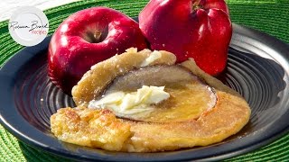 How to Make Apple Pancakes with an Iron at the Sea | IRON COOK