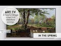 Vintage landscape art screensaver tv artwork 2 hrs paintings spring wall art vintage background