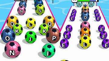 AZ Run - 2048 ABC Runner! Ball Run Game Levels (66-70) Android Gameplay