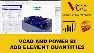 Add element quantities to the template. Vcad for Power BI.