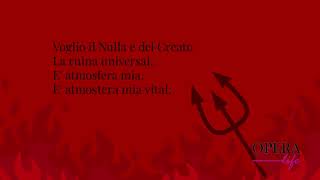 Son lo spirito che nega - Mefistofele: Samuel Ramey - Lyrics