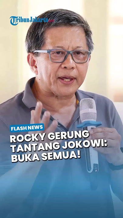 Rocky Gerung Tantang Jokowi, Buka Ijazah Asli: Jangan Cuma Ancam Hukum!