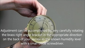 Helpful Hint: Initial Regulation and Adjustment/Calibration of Hygrometers