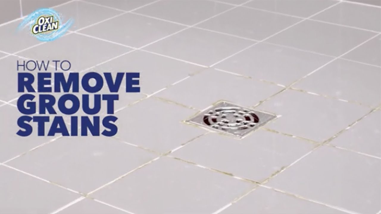 Remove Grout Stains With Oxiclean