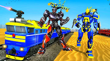 Police Robot Train Game: Robot Eliminates All Enemies - Android iOS Gameplay