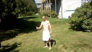 drunk kid does back flip