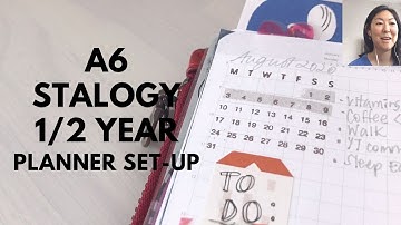 A6 Stalogy 1/2 Planner Set Up 2020 | Face - To - Face