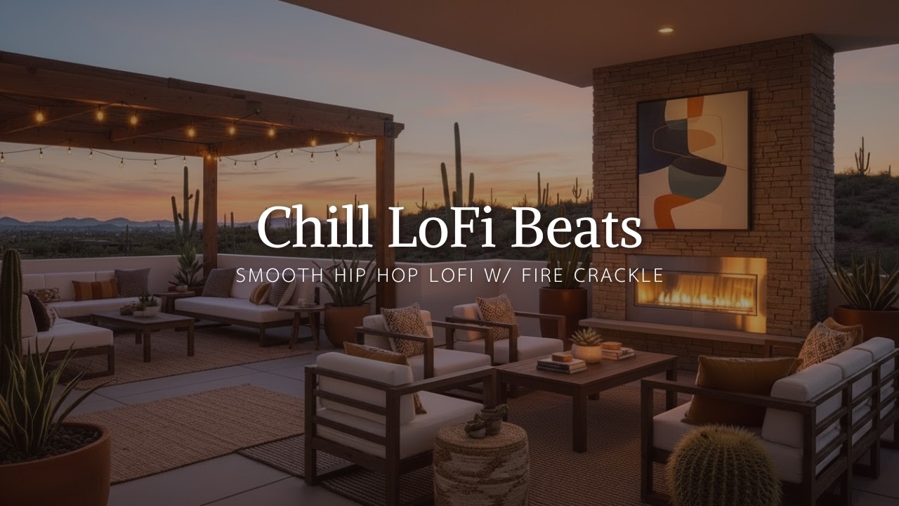 🎧 Chill LoFi Beats — Smooth Hip Hop LoFi Mix w/ Fire Crackle for Relaxing Evenings