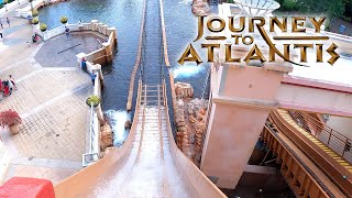 Journey to Atlantis 4K Front Seat POV  SeaWorld Orlando