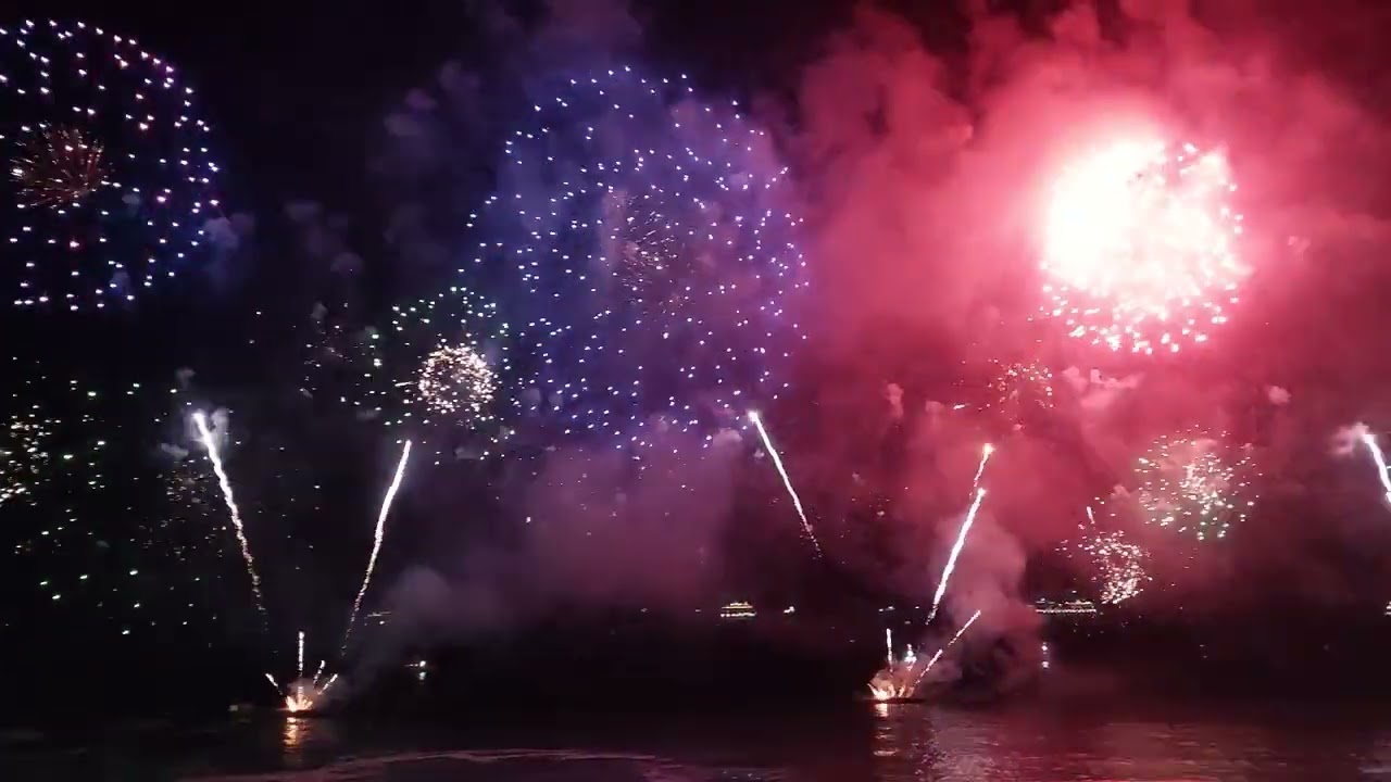 Queima de fogos em Copacabana