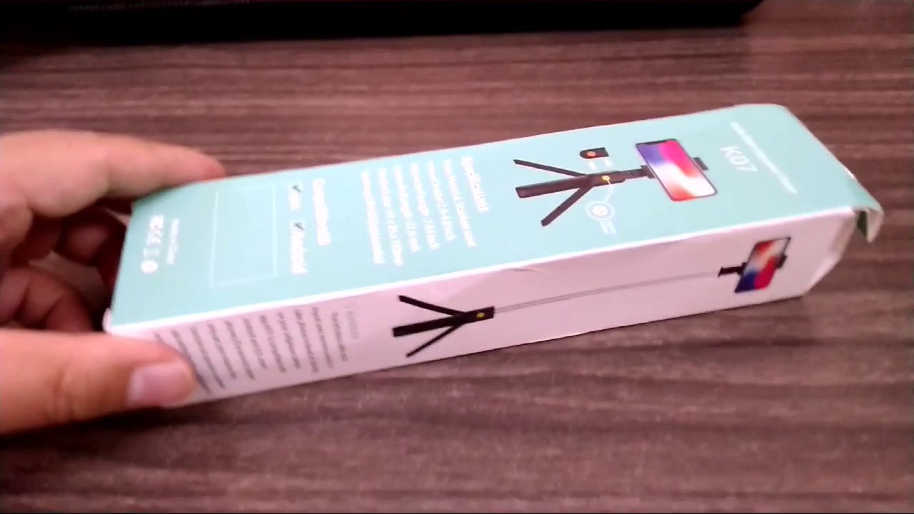 UnBoxing Selfie Stick Integrated Tripod K07