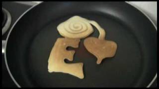 How to make pancake shapes and designs for kids