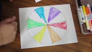 Mono Print Color Wheel