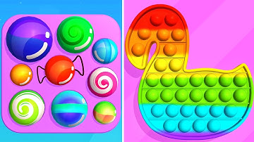 Pop Us Gameplay! Satisfying and relaxing ASMR slicing video