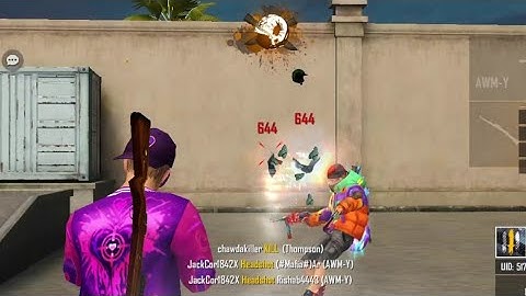 Hacker in my Training ground|head shots Hacker|Awm Hacker|free fire garena flying Hacker