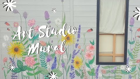 Art Studio Mural Timelapse / { in the studio #2 }