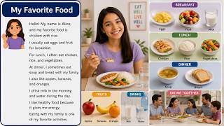 Learn English A1- | ESL Reading & Listening Practice | My Favorite Food