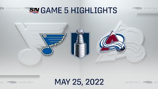 NHL Game 5 Highlights | Blues vs. Avalanche - May 25, 2022