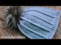 Стильная шапка крючком. Узор звездочки. Мастер класс. Hat Crochet