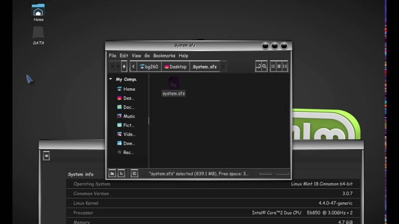 Unpack System sfs With Two clicks Linux YouTube
