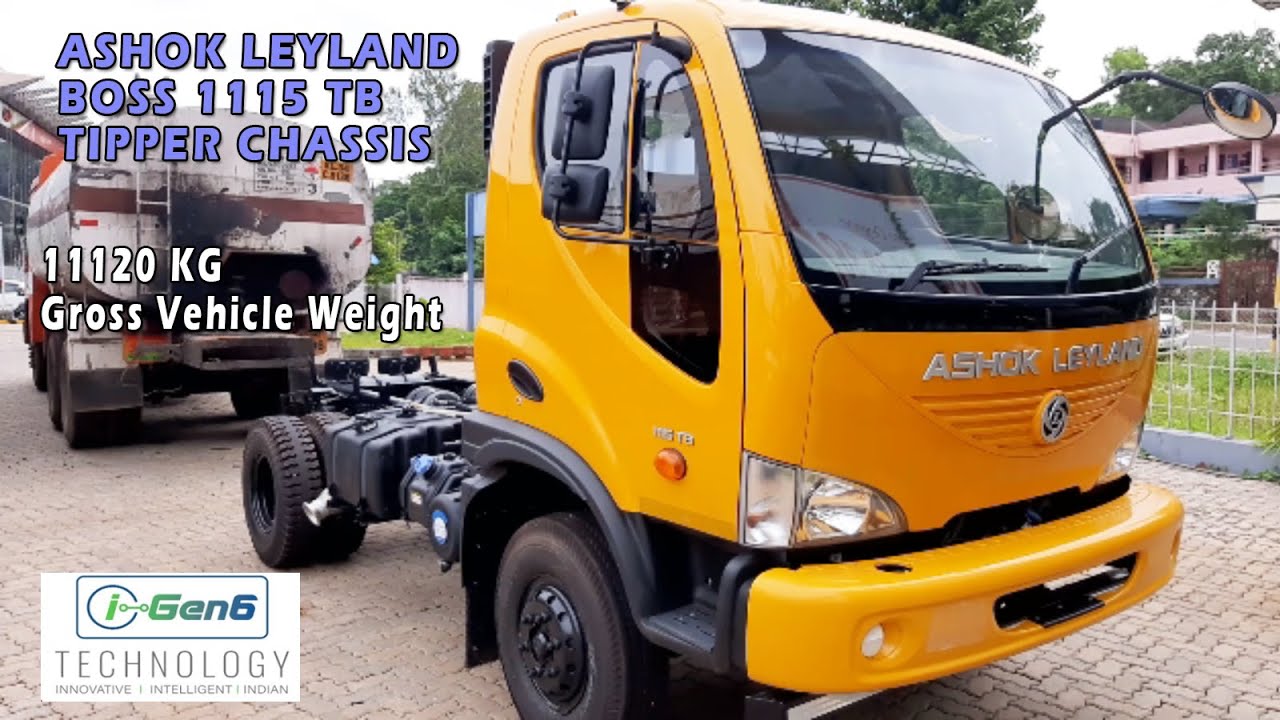 Ashok Leyland BOSS 1115 TB, BS6 Tipper Chassis, 5 CBM Loading Capacity