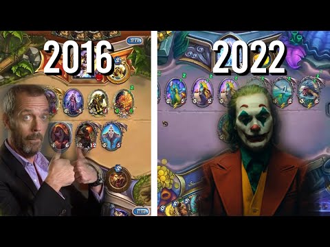 Hearthstone in 2016 vs 2022