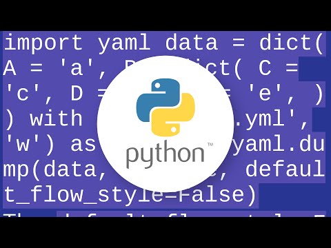 How can I write data in YAML format in a file?