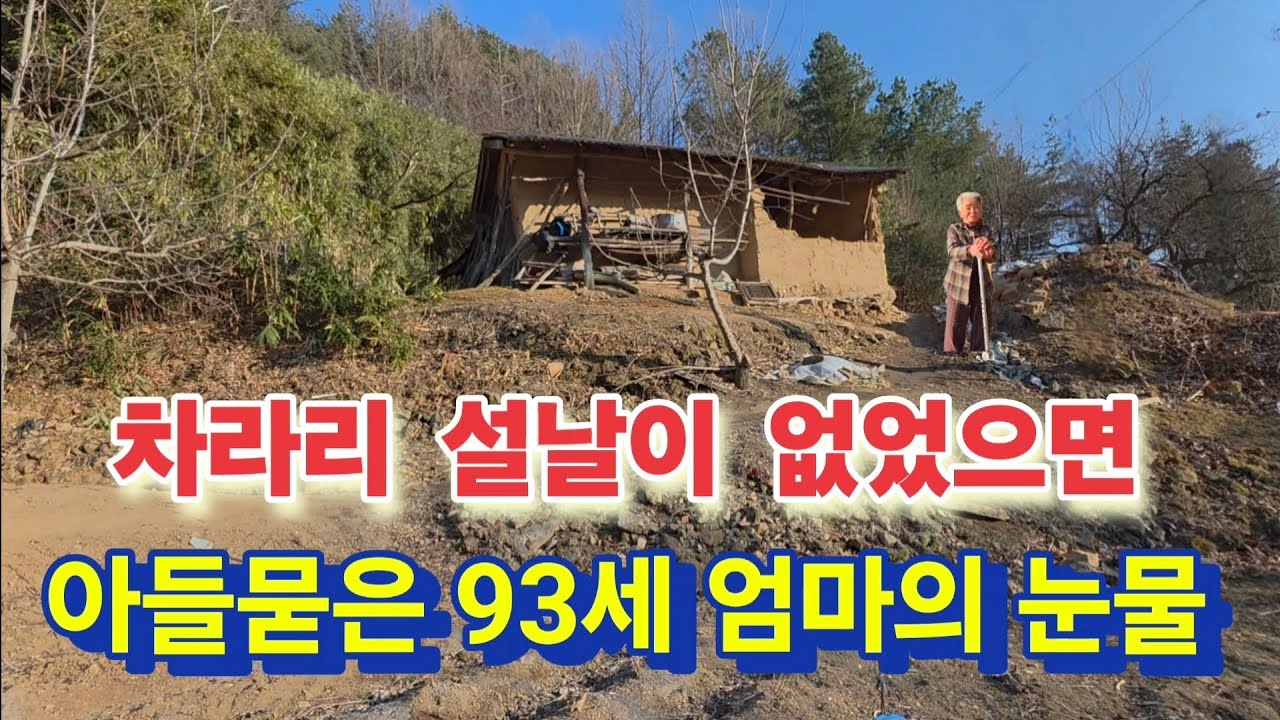 설날이라 더 괴롭다 어찌 이 산골에 나혼자두고 떠나갔나.