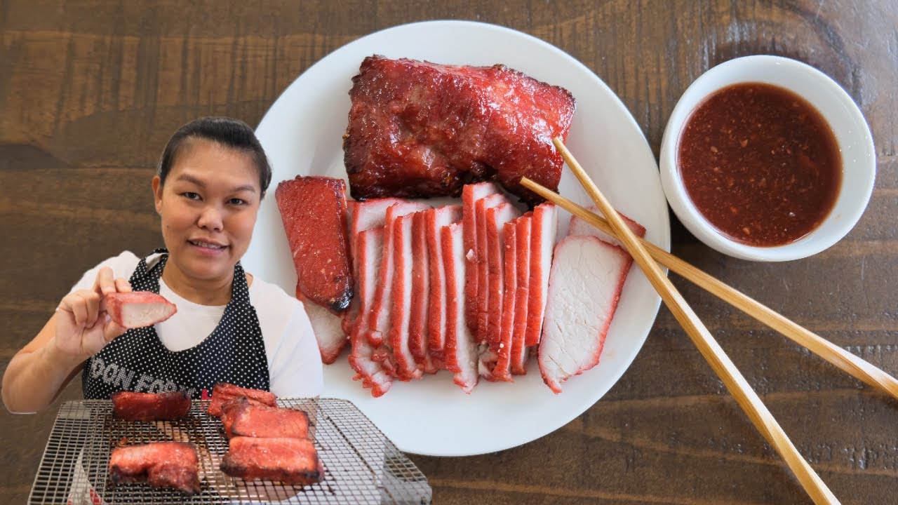 Char Siu Pork   Thai Style BBQ Red Pork - Episode 273