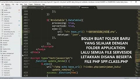 Trick serverside datatable pada Codeigniter