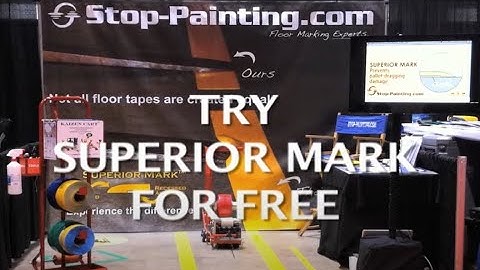 Use Superior Mark® Floor Tape for Marking Warehouse Floors Instead of Painting