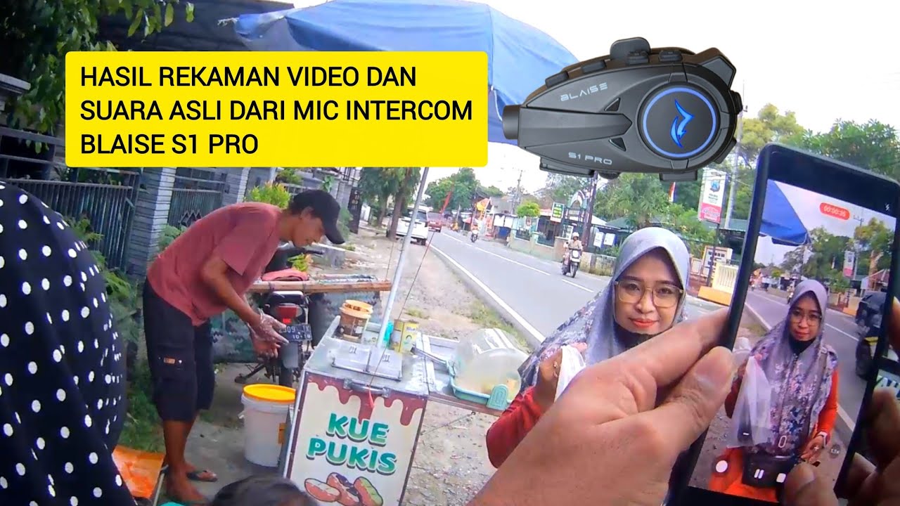Video dan Suara Asli Intercom Blaise S1 Pro | Kejar Takjil di Pasar: Es Degan dan Kue Pukis