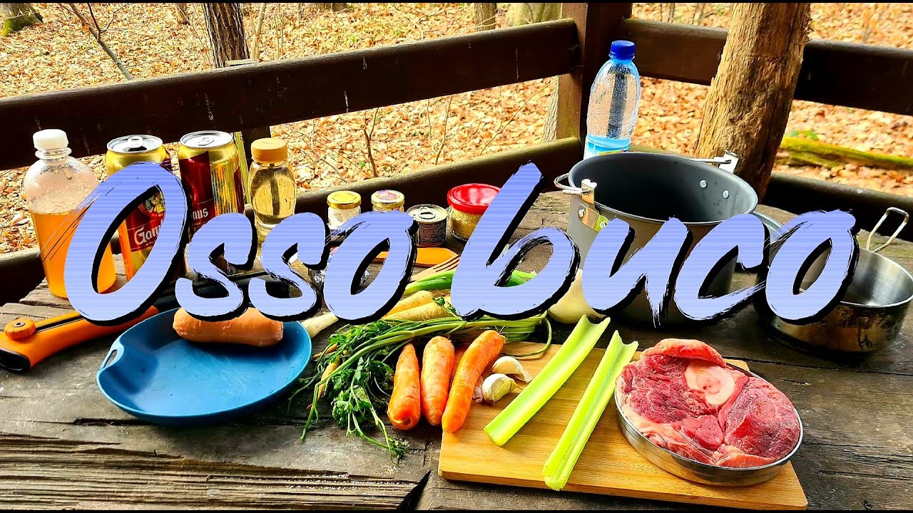 Osso buco 🥩🍺 varenie v prírode 🔥  (outdoor cooking)