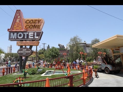 Detailed Overview Cars Land at Disney California Adventure