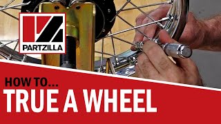 How to True a Motorcycle Wheel | True a Dirt Bike Wheel | How to Straighten a Motorcycle Wheel