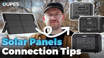 How to Set up Your Solar Panels? | OUPES User Guide