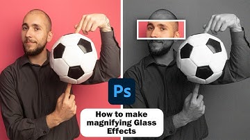 Adobe Photoshop 2025 Tricks - How to make color changing magnifying glass effect #dezinarkaif