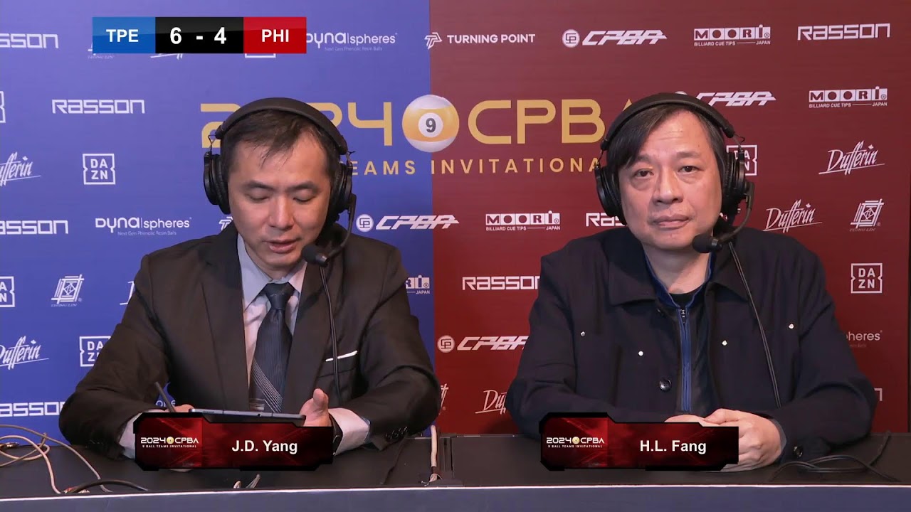 2024 CPBA 9 BALL TEAMS INVITATIONAL2024 P.Y. KO / P.C. KO 柯秉中 / 柯秉逸 （7） VS  J. CHUA  /  J. ARANAS（7）